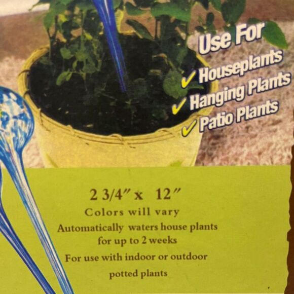 Garden Essentials Set of 2 Handblown Glass Watering Tubes - Picture 6 of 7